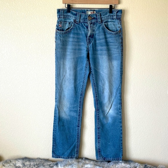 Mek Denim Cody Straight Leg Men’s Jeans W32 L34 Button Fly Thick Stitching Pants - Picture 1 of 16